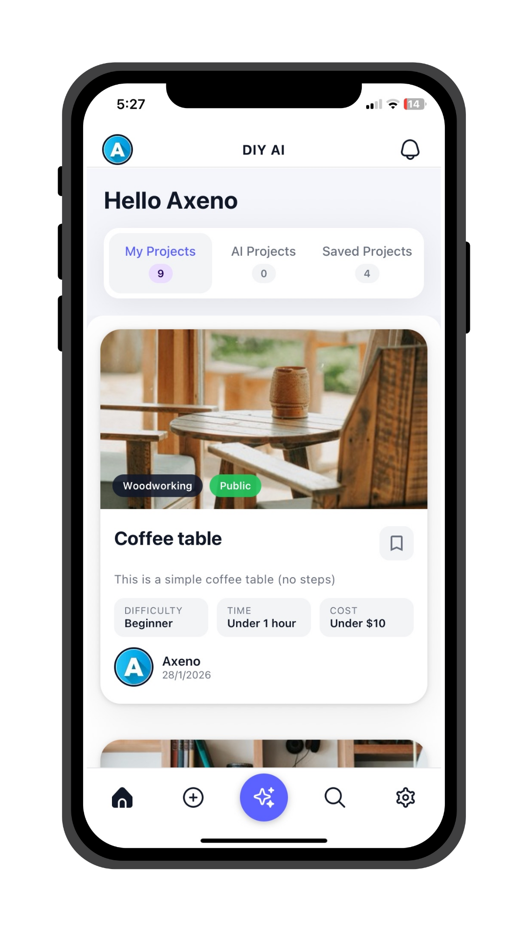 DIYAI Home - Light Mode